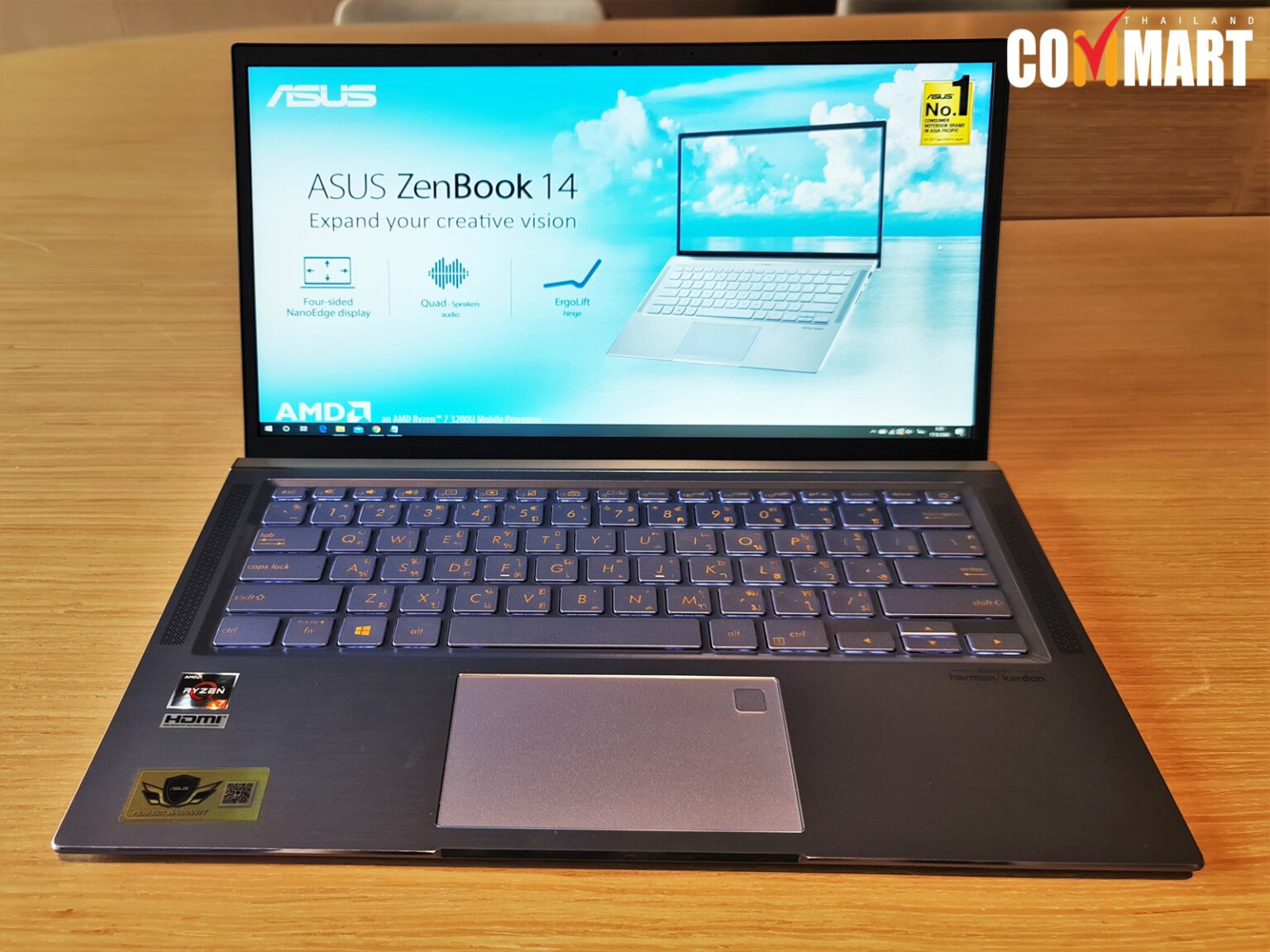 รีวิว Asus Zenbook 14 Um431da Amd แรงทะลุบาง งามเกินราคา 7311